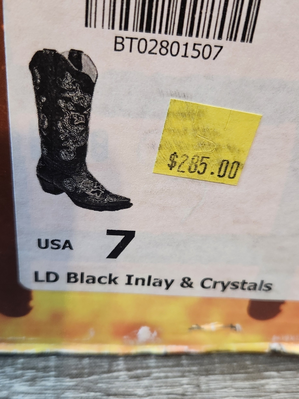 Like New🔥 Only Worn Few Times Women’s Black Western Boots with Inlay & Crystals - Picture 3 of 10